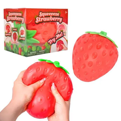 Realistic Simulated Fruit Strawberry Peanut Squishy Slow Rebound Stress Relief Toy For Adults Decompression Sensory Fidget Toy