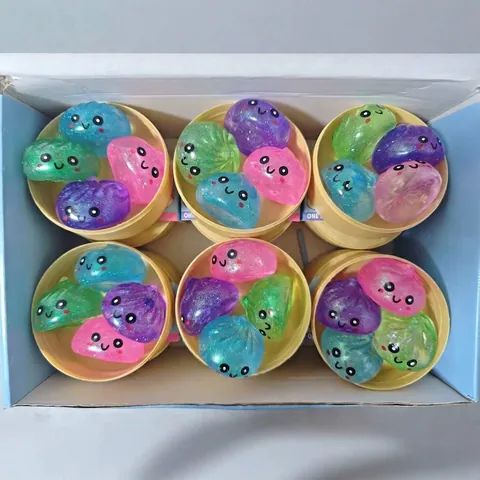 Süßes Cartoon Brötchen Squishy Fidget Spielzeug Glitzer Maltose Gefüllt Stressabbau Quetschspielzeug Für Kinder Erwachsene Halloween Party Geschenk