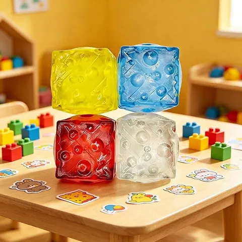 Kreative Quadrat Käse Squishy Langsame Rückfederung Stressabbau Spielzeug Weiche TPR Malzzucker Käsewürfel Dekompression Spielzeug