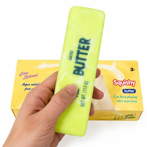 Simulation Butter Stick Squishy Spielzeug Langsam Erholendes PU Simulations-Essen Stressabbau-Spielzeug Für Kinder Erwachsene