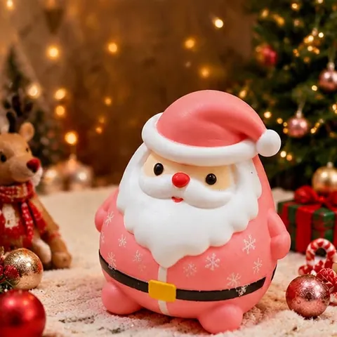 Weihnachtsmann Squishy Spielzeug Langsamer Rückprall Stressabbau Quetschspielzeug Rosa Rot Blau Lila Weihnachten Geschenk
