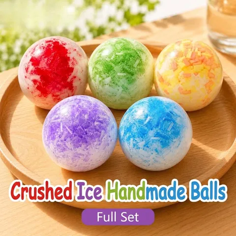 Crushed Ice Texture Squishy Stress Relief Ball TPR Soft Squeeze Fidget Toy For Adults Kids Anxiety Relief Sensory Toy