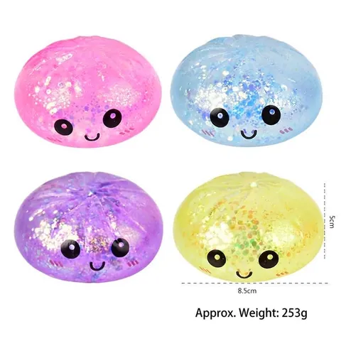 Giocattolo Squishy a Forma di Panino al Vapore Simulato Antistress Morbido Con Vaporiera Perle Colorate Giocattolo Regalo