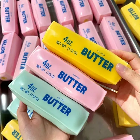 Realistic Cheese Building Block Squishy Toy TPR Soft Slow Rebound Stress Relief Squeeze Toy For Office Daily Adults Teens Gift