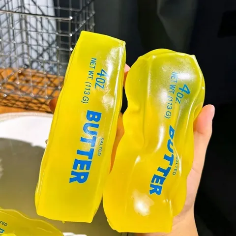 Jouet Anti-stress Squishy Simulation de Nourriture Réaliste Rebond Lent Beurre Banane Fromage Pomme de Terre Pour Bureau Maison
