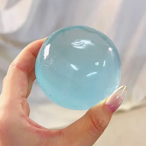 Healing Squishy Toy Transparent TPR Slow Rebound Stress Relief Jelly Ball Coconut Water Ball For Office Home Adults Kids Gift