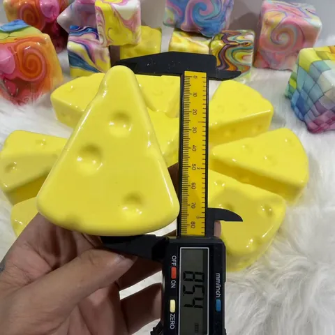 Slow Rebound Simulation Cheese Squishy Toy PU Stress Relief Sensory Squeeze Toy For Kids Adults Everyday Gift Yellow Gold Bar Shapes