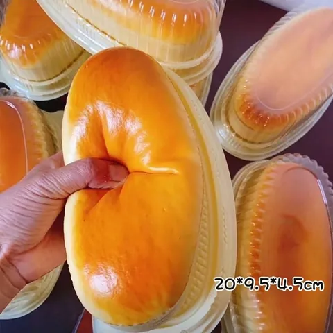 Realistic Jumbo Cheese Toast Bread Squishy Slow Rebound Squeeze Toy For Stress Relief Simulation Bread Sensory Toy