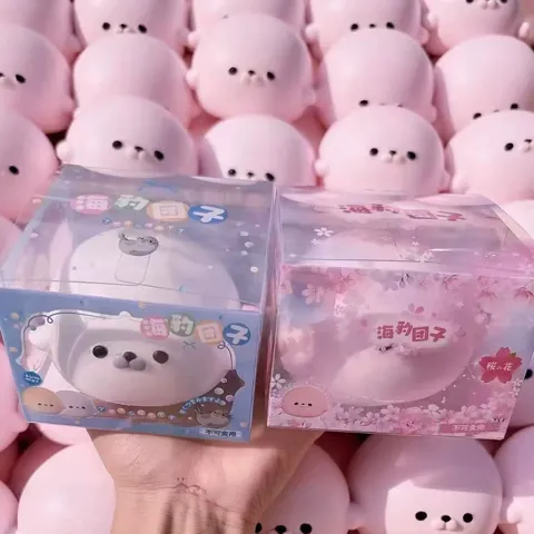 Large Seal Ball Slow Rebound Squishy Stress Relief Toy Cute Cartoon Animal Shape PU Decompression Squeeze Toy For Adults Kids