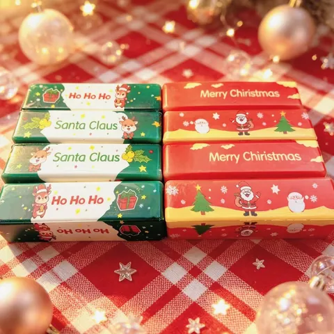 Noël Squishy Beurre Bâton Rebond Lent Anti-stress Jouet Dessin Animé Père Noël Élan Motif Cadeau de Fête