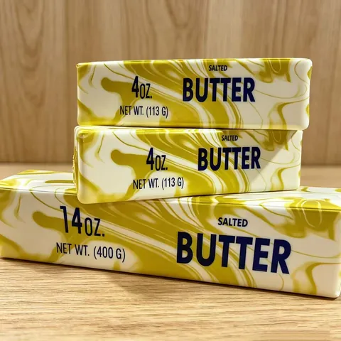Realistic Slow Rising Butter Stick Squishy Toy Marble Texture PU Stress Relief Sensory Toy For Adults Kids Gift