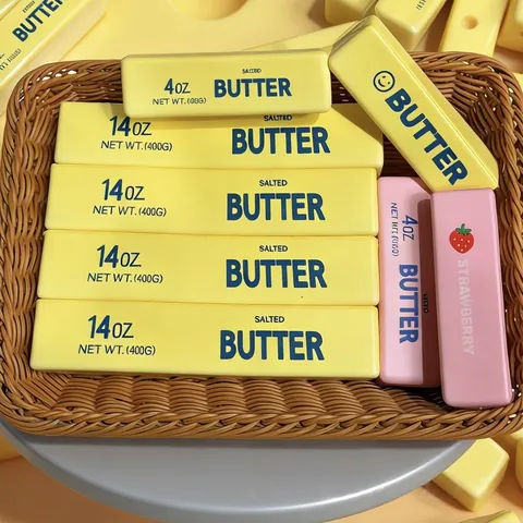 Simulation Gesalzene Butterstange Squishy Langsam Steigend Stressabbau Spielzeug PU Weiche Creme Duft Quetschspielzeug Für Kinder Erwachsene