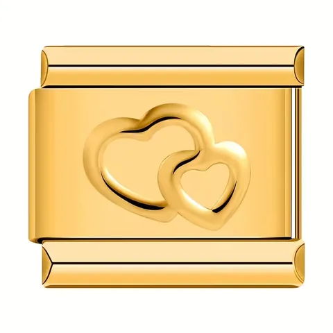 Edelstahl Italienisches Charm-Glied Für Modulares DIY-Armband Herz Kreuz Stern Schmetterling Yin Yang Gold Silber Schmuckzubehör