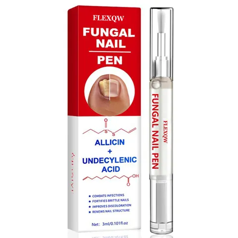 Penna per Unghie Flexqw Essenza Riparatrice Professionale per Unghie Infette Fragili e Scolorite Cura dei Piedi