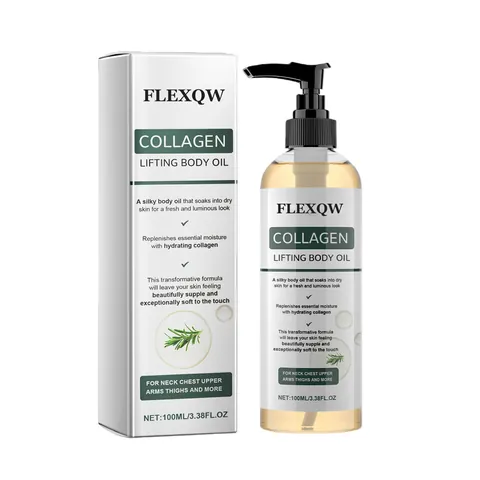 Aceite para el Cuidado del Cuerpo con Colágeno y Romero Efecto Lifting Firmeza e Hidratación Aceite de Masaje para la Piel