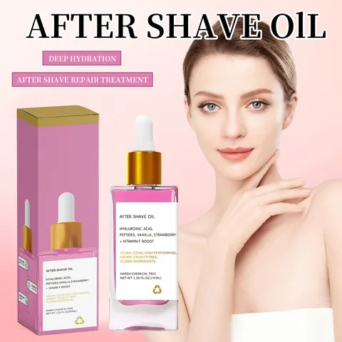 Strawberry After Shave Oil Smooth Skin Firming Body Care Essence Hydrating Body Oil For Daily Moisturizing 90ml