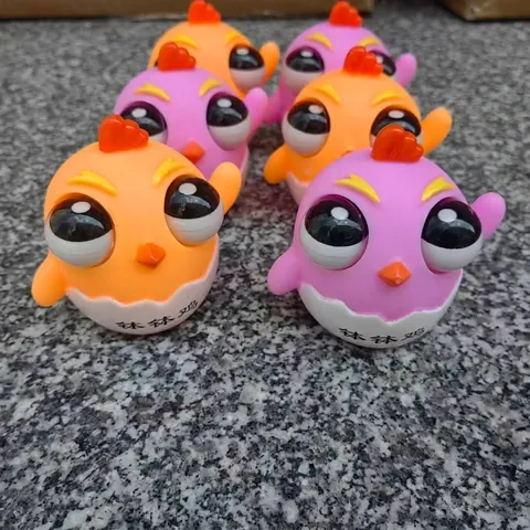 Creativo Bo Bo Ji Pop Eye Squishy Giocattolo Antistress Simpatico Animale Pulcino Drago Giocattolo Squeeze Fidget per Bambini Adulti