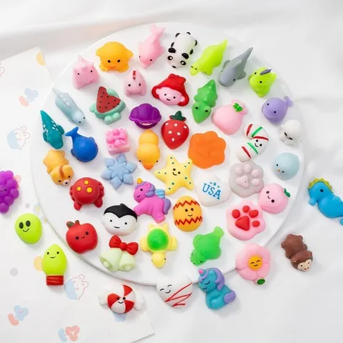 Mini Mochi Squishy Παιχνίδια Ανακούφισης Από Το Στρες Κινούμενα Σχέδια Ζώο Φρούτο Squeeze Παιχνίδια Για Παιδιά Ενήλικες Δώρα Πάρτι