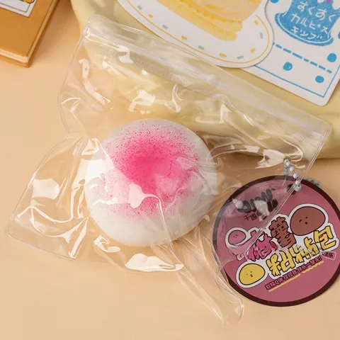 Jouet Squishy Mochi Simulation de Nourriture Rebond Lent TPR Soulagement du Stress Fidget Toy pour Adultes Enfants Décompression