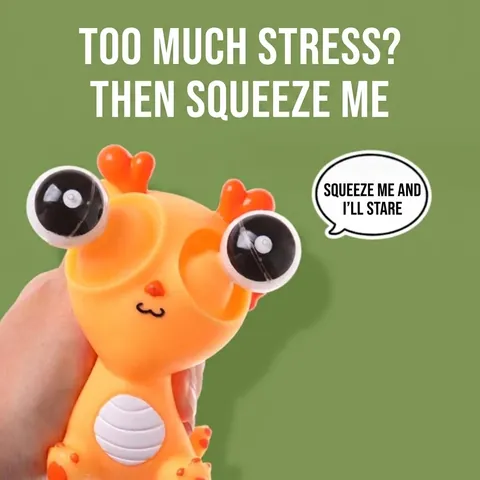 Divertente Dragone Squishy Giocattolo Antistress Occhi Sgranati in Vinile Giocattolo di Decompressione Dragone per Bambini Adulti Regalo Ufficio
