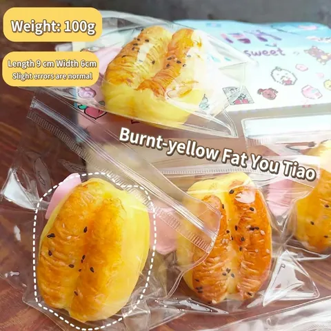 Simulation Food Youtiao Squishy Toy Stress Relief Soft Sensory Toy For Office Home Relaxation Decompression Bread Toy
