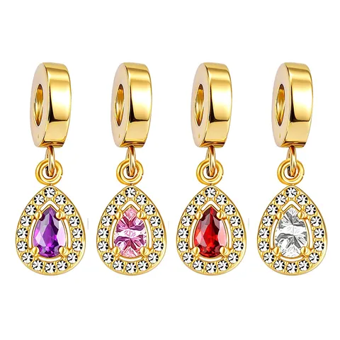 Ciondolo a Forma di Girasole in Acciaio Inossidabile con Strass Ovali Placcato Oro DIY Accessori per Gioielli da Donna