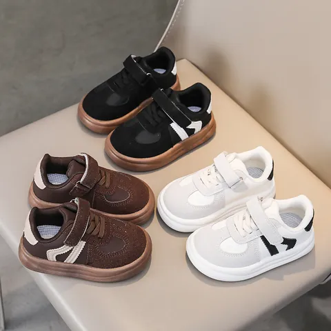 Kids Casual Sneakers Boys Girls Fashion Board Shoes Spring Autumn Non-Slip Breathable Children Flat Shoes Athletic Footwear