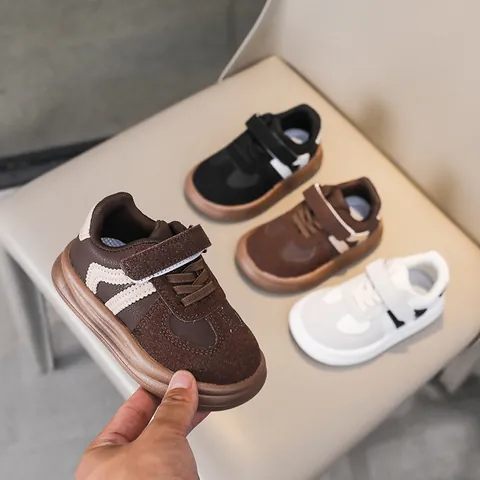 Kids Casual Sneakers Boys Girls Fashion Board Shoes Spring Autumn Non-Slip Breathable Children Flat Shoes Athletic Footwear