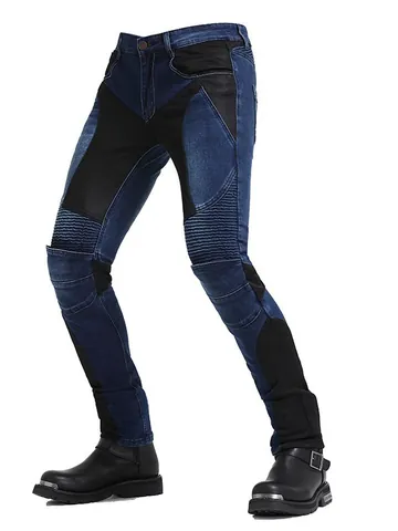 Motorcycle Riding Jeans Men Women Summer Breathable Mesh Pants With CE Silicone Protective Gear Motorbike Denim Trousers