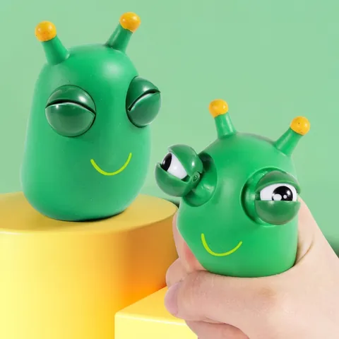 Lustiges Raupen Squishy Spielzeug Mit Herausspringenden Augen Cartoon Stressabbau Quetschspielzeug Für Kinder Erwachsene Büro Geschenk