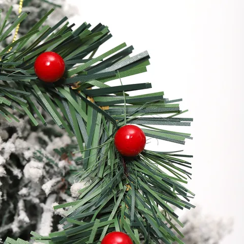 Artificial Christmas Pine Needle Wreath With Red Berries For Candle Ring Napkin Ring Xmas Table Home Decoration Green Red Festive Wreath