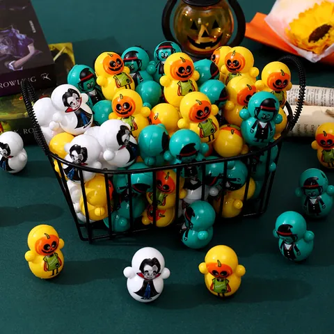 Halloween Mini Calabaza Juguete Tentetieso para Niños Dibujos Animados Vampiro Monstruo Carácter Juego Educativo Regalos Fiesta