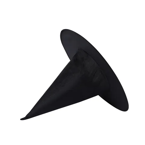 Black Halloween Wizard Witch Hat Oxford Cloth Pointed Top Wide Brim Costume Hat For Adult And Kids Party Role Play