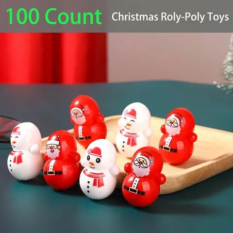 Weihnachten Stehaufmännchen Spielzeug Weihnachtsmann Schneemann Mini Weihnachtsgeschenke Für Kinder Party Zubehör Dekorationen