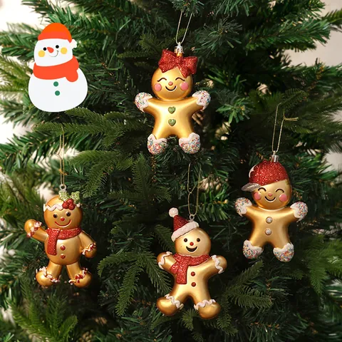 Electroplated Plastic Christmas Tree Ornaments Glitter Pink Gold Red Christmas Hanging Pendant For Party Home Holiday Decor