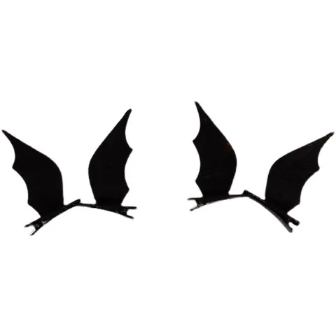Halloween Bat Wings Hair Clips And Headband Felt Metal Black For Cosplay Party Cute Devil Hairpins Hair Accessories