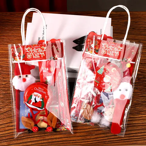 Coffret Cadeau de Noël Père Noël Renne Ensemble de Papeterie pour Enfants Cadeaux de Fête Sacs Surprises Cadeau Festif