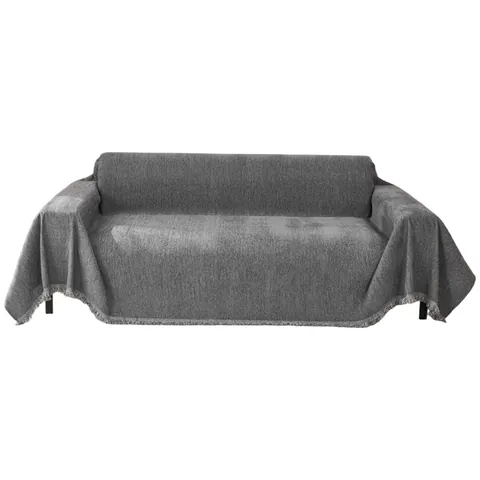 Modern Solid Color Chenille Sofa Cover Blanket With Tassels Soft Woven Throw For Living Room Furniture Protector