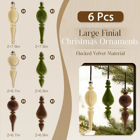 Weihnachten Beflockte Samt Abschluss Ornamente Weinrot Grün Bruchfest Kugeln Set Für Weihnachtsbaum Feiertag Deko