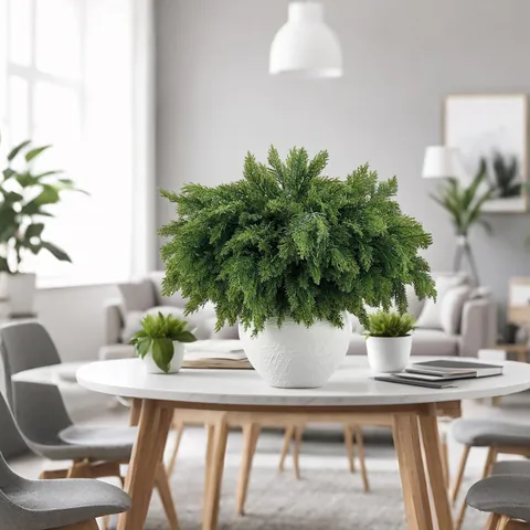 Realistic Artificial Norfolk Pine Branch For Christmas DIY Home Tabletop Decoration Simulation Cypress Leaves Greenery Bundle