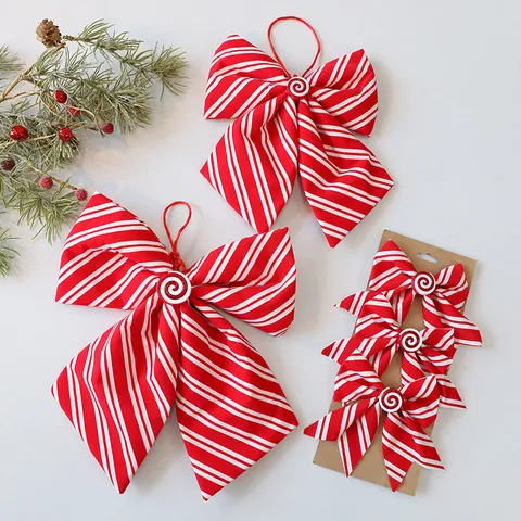 Große Weihnachts Schleifen Hängende Ornamente Glitzer Samt DIY Weihnachtsbaum Dekorationen Schleifen Für Festliche Feiertags Szene Dekoration Partyartikel