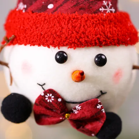 Kerst Sneeuwpop Kerstman Pluche Pop Hanger Creatieve Feestelijke Boomdecoratie Huis Sfeer Decoratie