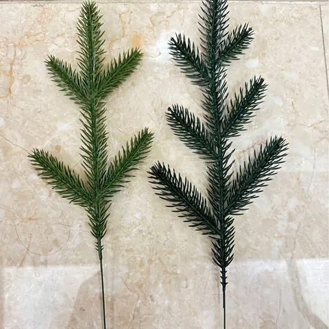 Ramas de Agujas de Pino Artificiales Para Decoración DIY Corona Árbol de Navidad Picos de Pino Plástico Verde Hogar