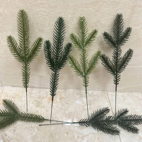 Künstliche Kiefernnadelzweige 3D Simulierte Grünpflanzen Für Weihnachtsbaum Kranz DIY Dekor Festliche Fotografie Requisiten Künstlicher Kunststoffpflanzenzweig