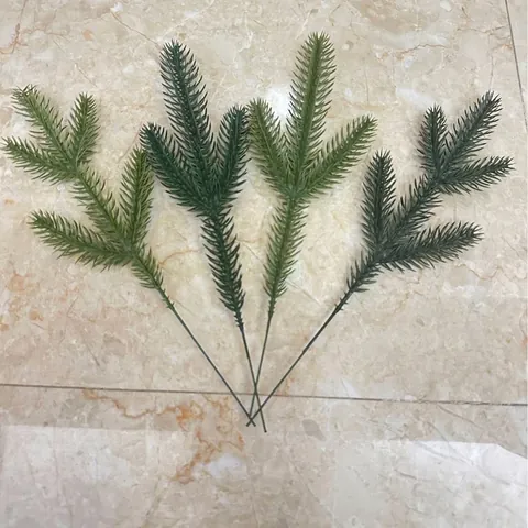 Künstliche Kiefernnadelzweige 3D Simulierte Grünpflanzen Für Weihnachtsbaum Kranz DIY Dekor Festliche Fotografie Requisiten Künstlicher Kunststoffpflanzenzweig