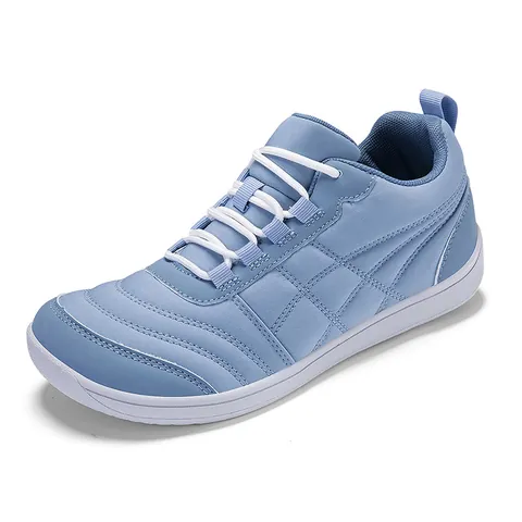 Barfuß Freizeitschuhe mit Breiter Zehenbox für Herren Damen Übergröße Alle Jahreszeiten Gesteppte Sneaker Leicht Rutschfest Bequem Atmungsaktiv Wanderschuhe Täglich Outdoor Schuhe