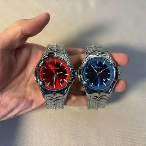 Reloj Y2K Cyberpunk para Hombre Concepto Agujero de Gusano Reloj de Cuarzo de Aleación de Zinc Con Visualización de Fecha Reloj Business Moda Hombre Cierre de Acero Inoxidable