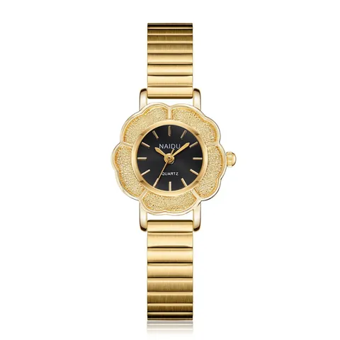 Reloj de Cuarzo Vintage para Mujer con Caja de Aleación Ovalada y Fondo de Acero Reloj de Pulsera de Lujo Retro para Mujer