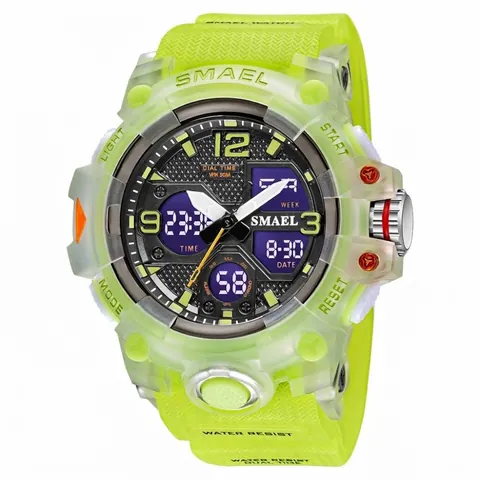 Military Sports Digital Watch For Men Dual Display 50M Waterproof Outdoor Wristwatch With Alarm LED Backlight For Students