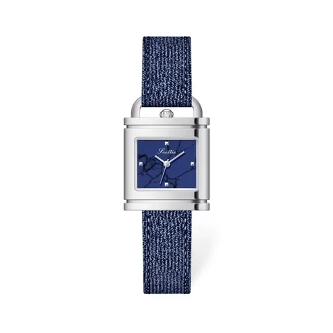 Montre Carrée en Forme de Cadenas Rétro pour Femmes Montre à Quartz en Alliage Acier Inoxydable Étanche Verre Minéral Bijou